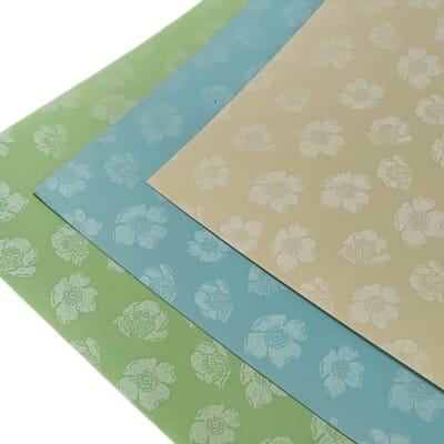 Cartulina Blossom Flores En Foil 220grs