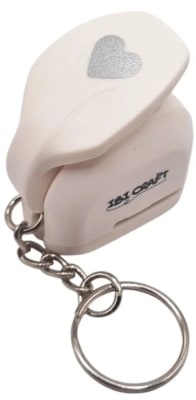 Mini Perforador Con Llavero Corazon 9.5cm