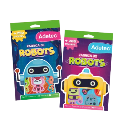 Block De Stickers Fabrica De Robots + De 200 Stickers