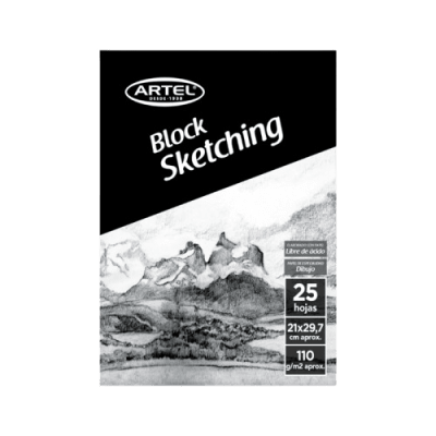Block Dibujo Sketching A4 25Hjs