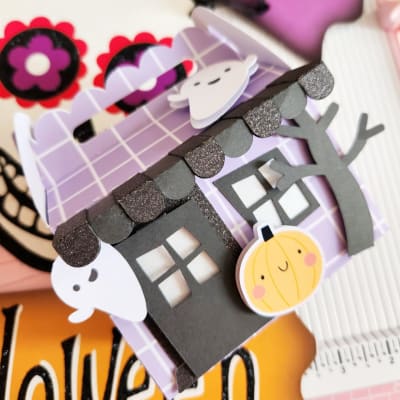 Cajita Lunch con Ventas y Puerta Halloween