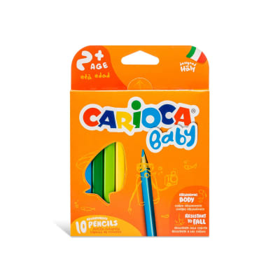 Lápices Triangulares Baby 10 Uds +2 Años Carioca