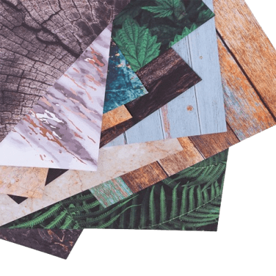 Block De Cartulinas Diseños Texturas naturales 30x30cm 24hojas