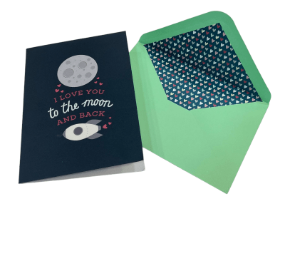 Tarjeta To The Moon And Back + Sobre