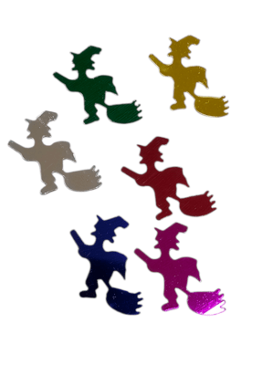 CONFETI Y FORMAS HAND DISEÑO BRUJA 100g