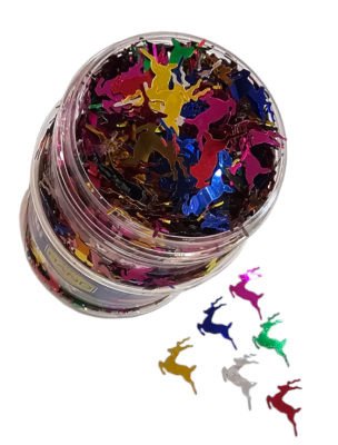 CONFETI Y FORMAS RENO NAVIDAD 100g