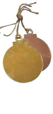 Esfera Espejo Plana 7.5cm NAVIDAD