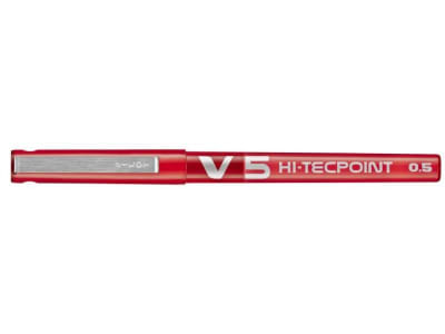 Lapiz Tinta Pura HITECPOINT V5 Rojo