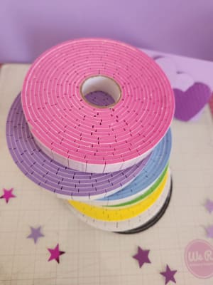 Cinta de Montaje Prepicada Colores  3mm 3,4mtrs