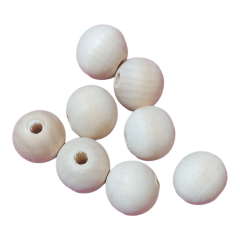 CUENTAS DE MADERA REDONDAS VARIOS TAMAÑOS 1
