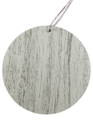 Esfera Madera Plana 6cm NAVIDAD 0