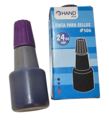 Tinta Tampón 24ml para Timbres Color Violeta 0
