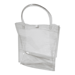 Bolsas De Plástico Transparente Con Asa De Mano 19x6x6cm 1