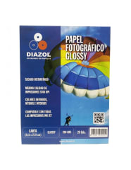 PAPEL FOTOGRAFICO GLOSSY CARTA 20 UNIDADES 0
