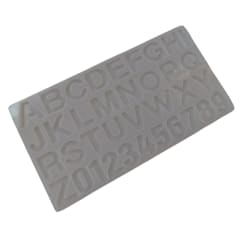 Molde De Silicona Letras 3d Para Resina Y Manualidades. Traslucido 0