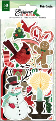 Figuras De Papel Para Scrapbook 50pza Navidad Holly Icons 0