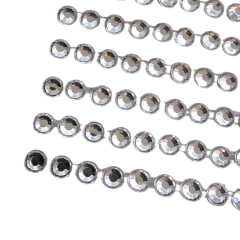 Sticker acrilico adhesivo forma de diamante plata 0