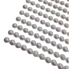 Sticker Acrilico Adhesivo Media Perla Blanco Nacarado 0