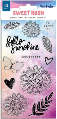 Sellos transparentes Vicki Boutin Sweet Rush, paquete de 12, color Sunshine 1