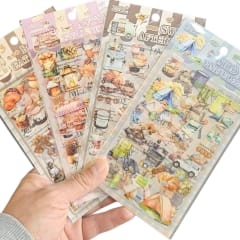 STICKERS PVC TRANSPARENTES TEMATICAS 0