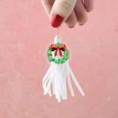 Tassels con Colgante Acrílico Evergreen & Holly Vicki Boutin 0