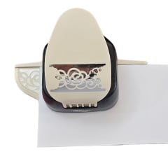 Perforadora Borde 2 Diseños de corte en 1 perforadora Rosas 2