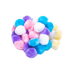 Pompones De Color Pastel 35un 1