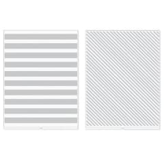 American Crafts Plantilla Texturizado Líneas Y Rayas 0