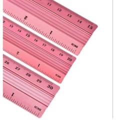 Regla De Aluminio Ibi Craft Para Corte 30cm Rosa 0