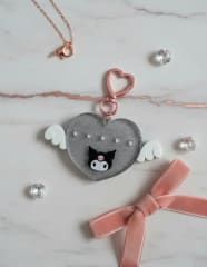 (Mai Pachi Run Series) Sanrio Winged Heart Keychain 0
