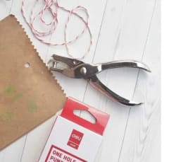 Perforadora Pinza 1 Agujero 0.6cm Plateado 0