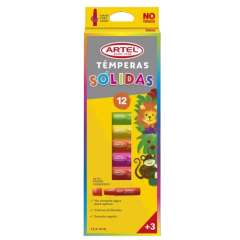 Témpera Sólida 12 Colores Artel 0