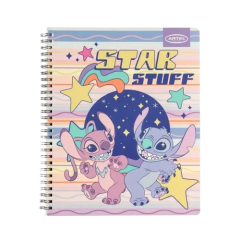 Cuaderno Universitario 100 Hojas 7mm Stitch Pastel 0