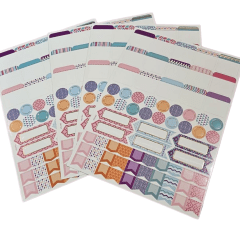 Stickers Pasteles 4 Hojas Especiales Para Planners Y Calendarios De Planificación 1