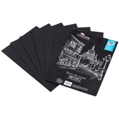 Block Papel Negro A4 1