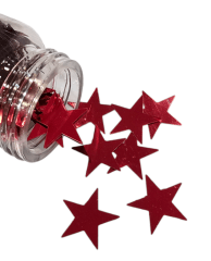 Purpurina Gruesa Diseño Estrella 1