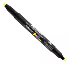 Destacador Doble Punta Tinta Fluorescente Amarillo Zebra J-roller 1