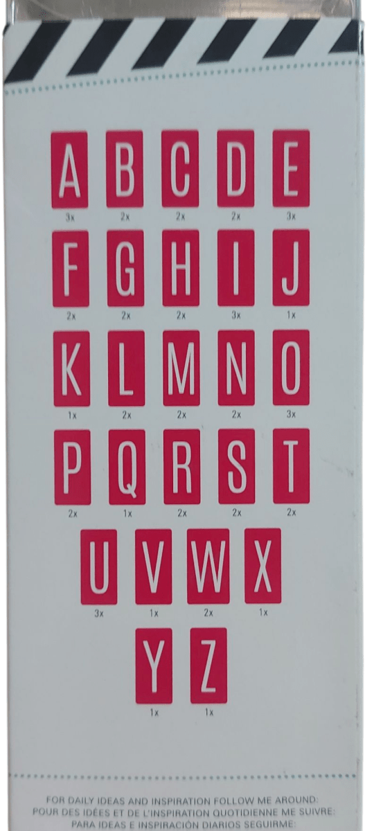 Letras En Acrilico Rosa Heidi Swapp 7.5x3.5cm6