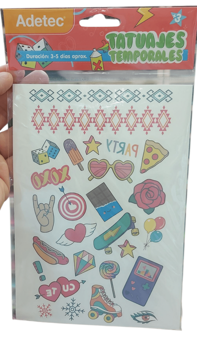 Tatuajes Temporales Infantiles Color Surtidos4