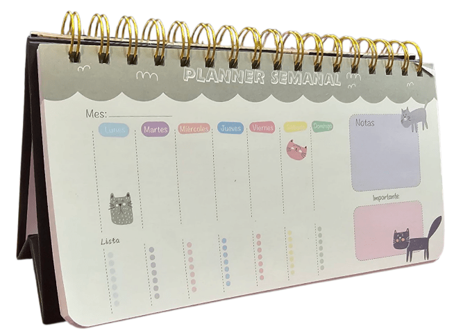 Planners Semanal Michis Diseños Varios  23.5x12cm4