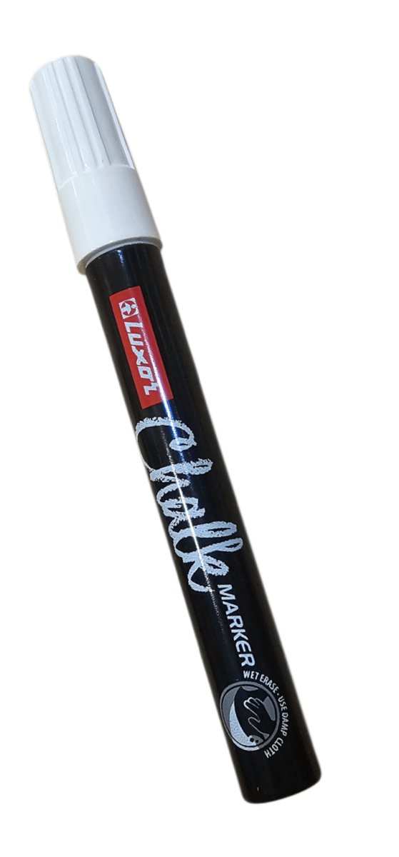 Marcador De Tiza Líquida Blanca De 1 Mm2