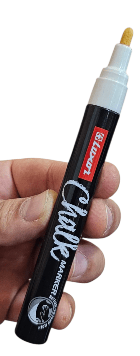 Marcador De Tiza Líquida Blanca De 1 Mm3