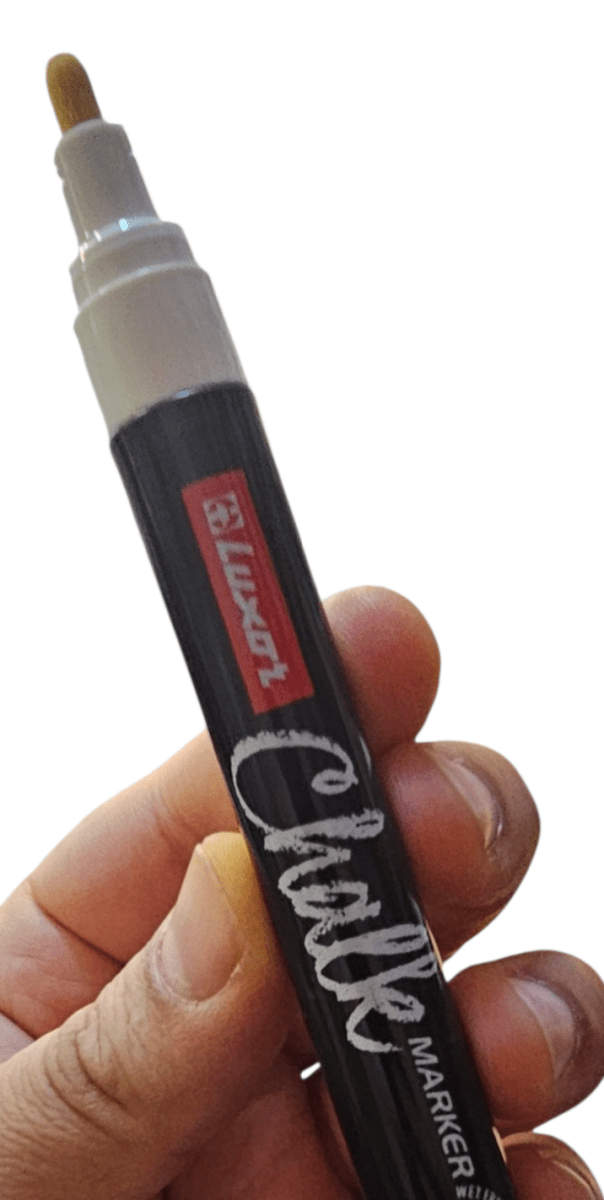 Marcador De Tiza Líquida Blanca De 1 Mm4