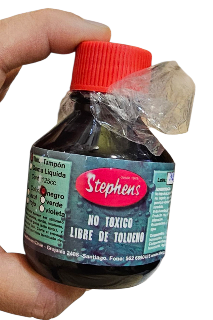 TINTA TAMPON STEPHENS COLOR NEGRO 125ML1