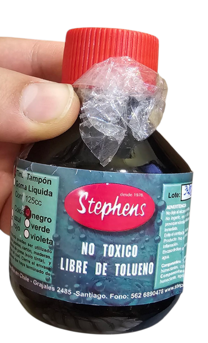 TINTA TAMPON STEPHENS COLOR NEGRO 125ML2