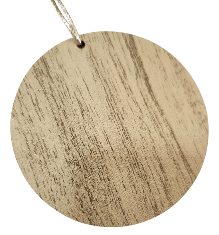 Esfera Madera Plana 6cm NAVIDAD3