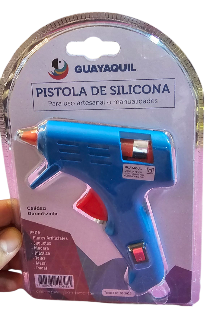 Pistola De Silicona Con Interruptor De Corriente Barra 7mm 10W3