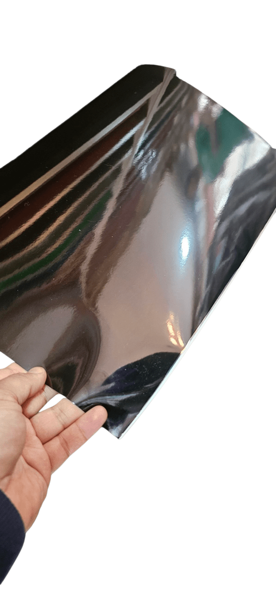 CARTULINA METALICA NEGRA ESPEJO 250GRS 55X77CM2