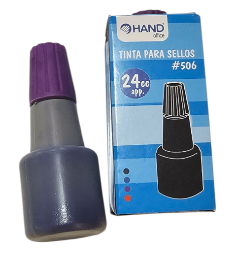 Tinta Tampón 24ml para Timbres Color Violeta1
