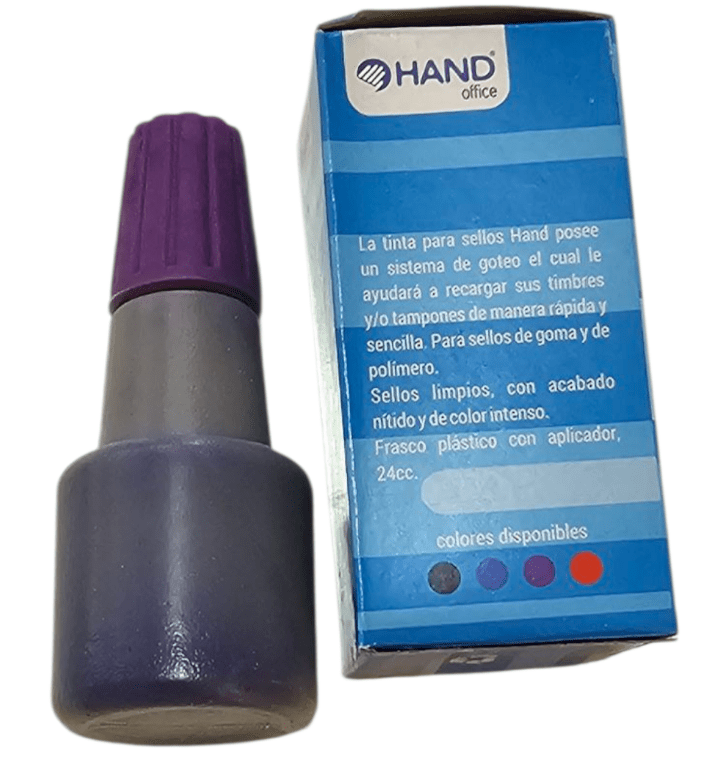 Tinta Tampón 24ml para Timbres Color Violeta2